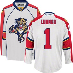 Roberto Luongo Florida Panthers Reebok Authentic Away Jersey (White)