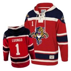 Roberto Luongo Florida Panthers Authentic Old Time Hockey Sawyer Hooded Sweatshirt Jersey (Red)