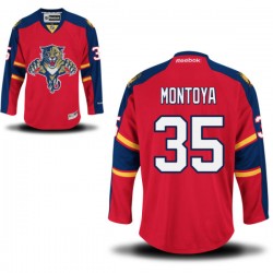 Al Montoya Florida Panthers Reebok Authentic Home Jersey (Red)