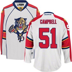 Brian Campbell Florida Panthers Reebok Authentic Away Jersey (White)