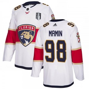 Maxim Mamin Florida Panthers Adidas Authentic Away 2023 Stanley Cup Final Jersey (White)