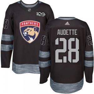 Donald Audette Florida Panthers Youth Authentic 1917-2017 100th Anniversary Jersey (Black)