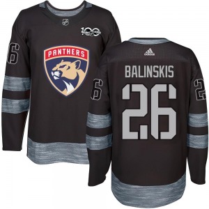 Uvis Balinskis Florida Panthers Youth Authentic 1917-2017 100th Anniversary Jersey (Black)