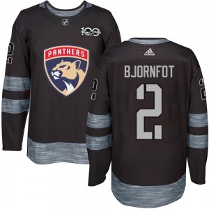 Tobias Bjornfot Florida Panthers Youth Authentic 1917-2017 100th Anniversary Jersey (Black)