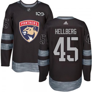 Magnus Hellberg Florida Panthers Youth Authentic 1917-2017 100th Anniversary Jersey (Black)