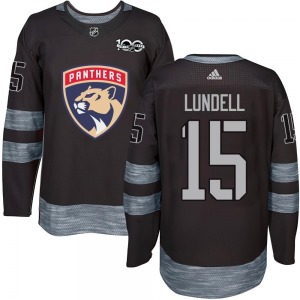 Anton Lundell Florida Panthers Youth Authentic 1917-2017 100th Anniversary Jersey (Black)