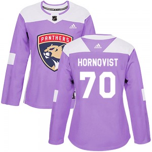 Patric Hornqvist Florida Panthers Adidas Women's Authentic Fights Cancer Practice Jersey (Purple)