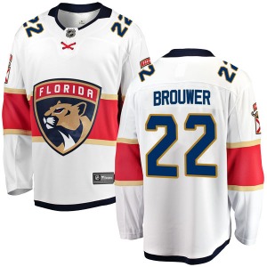 Troy Brouwer Florida Panthers Fanatics Branded Breakaway Away Jersey (White)