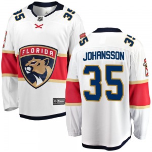 Jonas Johansson Florida Panthers Fanatics Branded Breakaway Away Jersey (White)