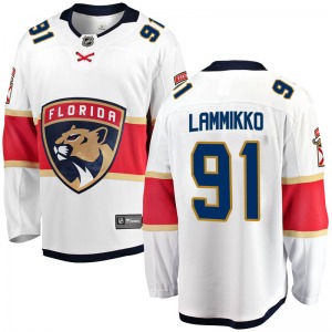 Juho Lammikko Florida Panthers Fanatics Branded Breakaway Away Jersey (White)