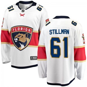 Riley Stillman Florida Panthers Fanatics Branded Breakaway Away Jersey (White)