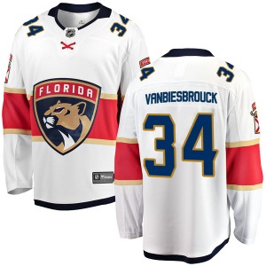 John Vanbiesbrouck Florida Panthers Fanatics Branded Breakaway Away Jersey (White)