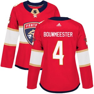 Jay Bouwmeester Florida Panthers Adidas Women's Authentic Home Jersey (Red)
