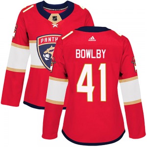 Henry Bowlby Florida Panthers Adidas Women's Authentic Home Jersey (Red)