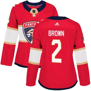 Josh Brown Florida Panthers Adidas Women's Authentic Home Jersey (Red)