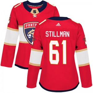 Riley Stillman Florida Panthers Adidas Women's Authentic Home Jersey (Red)