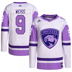 Stephen Weiss Florida Panthers Adidas Authentic Hockey Fights Cancer Primegreen Jersey (White/Purple)