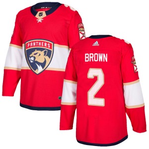 Josh Brown Florida Panthers Adidas Authentic Home Jersey (Red)