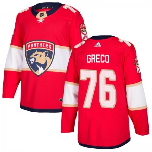 Anthony Greco Florida Panthers Adidas Authentic Home Jersey (Red)