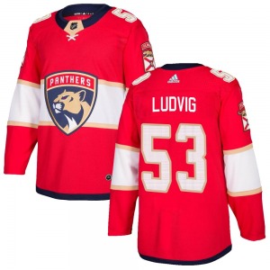 John Ludvig Florida Panthers Adidas Authentic Home Jersey (Red)