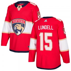 Anton Lundell Florida Panthers Adidas Authentic Home Jersey (Red)