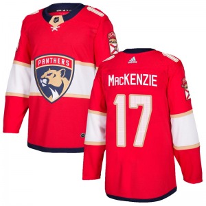 Derek Mackenzie Florida Panthers Adidas Authentic Derek MacKenzie Home Jersey (Red)