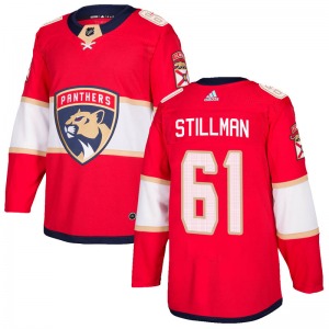 Riley Stillman Florida Panthers Adidas Authentic Home Jersey (Red)