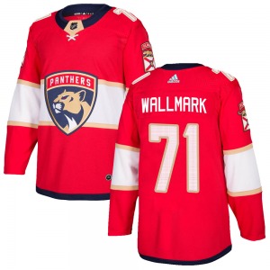 Lucas Wallmark Florida Panthers Adidas Authentic Home Jersey (Red)