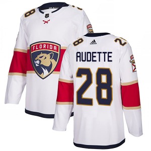 Donald Audette Florida Panthers Adidas Authentic Away Jersey (White)
