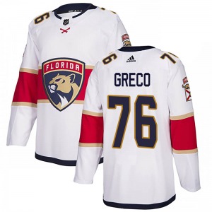 Anthony Greco Florida Panthers Adidas Authentic Away Jersey (White)