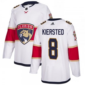 Matt Kiersted Florida Panthers Adidas Authentic Away Jersey (White)