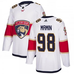 Maxim Mamin Florida Panthers Adidas Authentic Away Jersey (White)