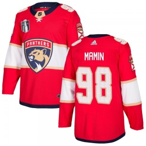 Maxim Mamin Florida Panthers Adidas Authentic Home 2023 Stanley Cup Final Jersey (Red)