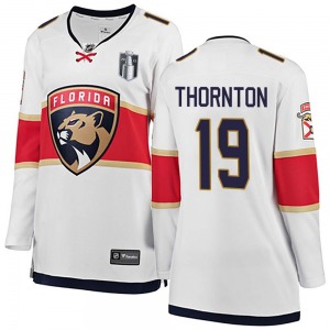 Joe Thornton Florida Panthers Fanatics Branded Women's Breakaway Away 2023 Stanley Cup Final Jersey (White)