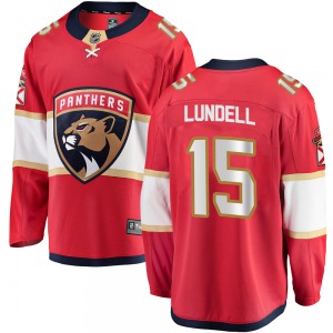 Anton Lundell Florida Panthers Fanatics Branded Breakaway Home Jersey (Red)