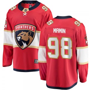 Maxim Mamin Florida Panthers Fanatics Branded Breakaway Home Jersey (Red)