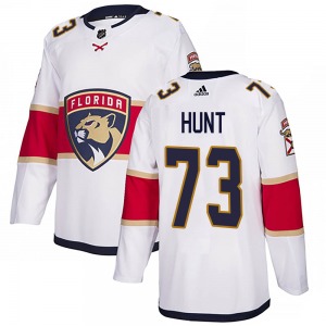 Dryden Hunt Florida Panthers Adidas Youth Authentic ized Away Jersey (White)