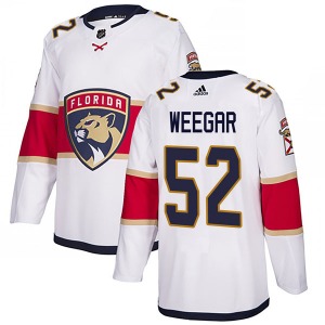 MacKenzie Weegar Florida Panthers Adidas Youth Authentic Away Jersey (White)
