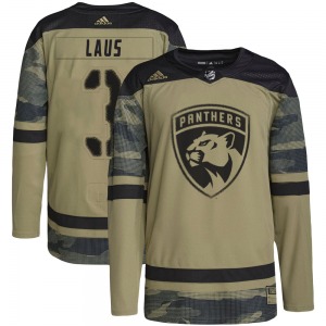 Paul Laus Florida Panthers Adidas Youth Authentic Military Appreciation Practice Jersey (Camo)