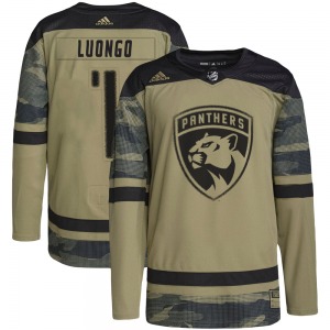 Roberto Luongo Florida Panthers Adidas Youth Authentic Military Appreciation Practice Jersey (Camo)