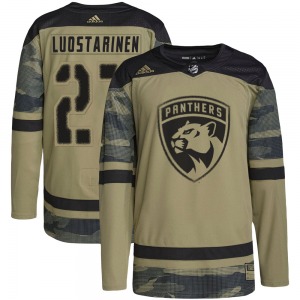 Eetu Luostarinen Florida Panthers Adidas Youth Authentic Military Appreciation Practice Jersey (Camo)