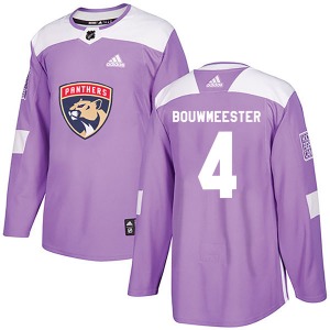 Jay Bouwmeester Florida Panthers Adidas Authentic Fights Cancer Practice Jersey (Purple)