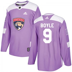 Brian Boyle Florida Panthers Adidas Authentic Fights Cancer Practice Jersey (Purple)