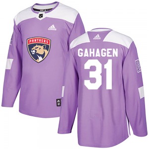Christopher Gibson Florida Panthers Adidas Authentic Fights Cancer Practice Jersey (Purple)