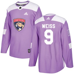 Stephen Weiss Florida Panthers Adidas Authentic Fights Cancer Practice Jersey (Purple)