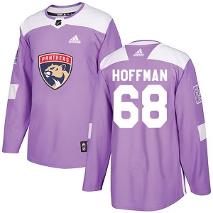 Mike Hoffman Florida Panthers Adidas Youth Authentic Fights Cancer Practice Jersey (Purple)