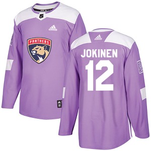 Olli Jokinen Florida Panthers Adidas Youth Authentic Fights Cancer Practice Jersey (Purple)