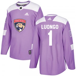 Roberto Luongo Florida Panthers Adidas Youth Authentic Fights Cancer Practice Jersey (Purple)