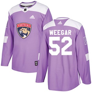 MacKenzie Weegar Florida Panthers Adidas Youth Authentic Fights Cancer Practice Jersey (Purple)