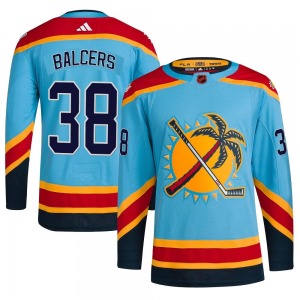 Rudolfs Balcers Florida Panthers Adidas Youth Authentic Reverse Retro 2.0 Jersey (Light Blue)